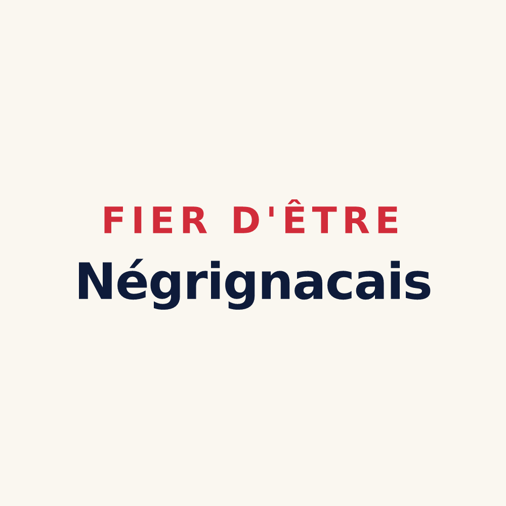 Tasse « Fier d'être Négrignacais » — design pour Saint-Palais-de-Négrignac