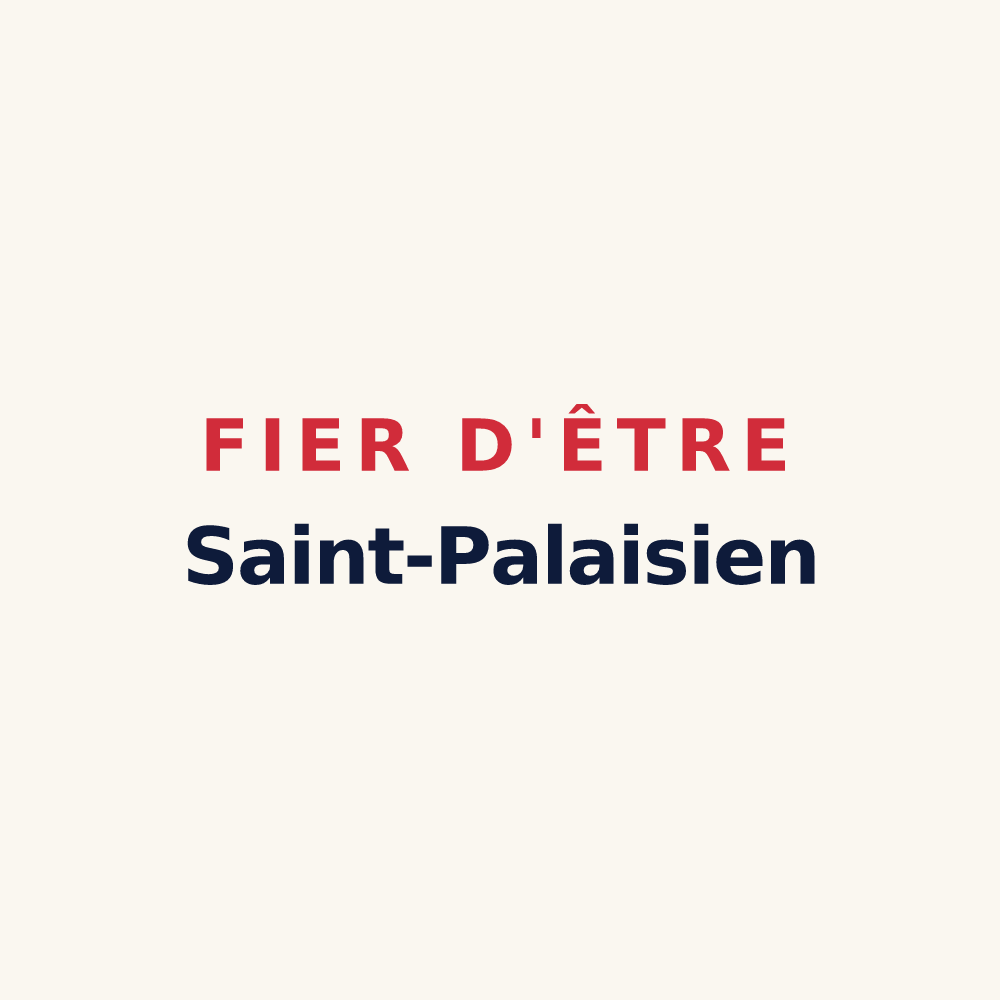 Tasse « Fier d'être Saint-Palaisien » — design pour Saint-Palais-de-Phiolin