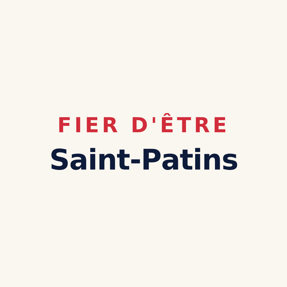 Tasse « Fier d'être Saint-Patins » — design pour Saint-Pancrace