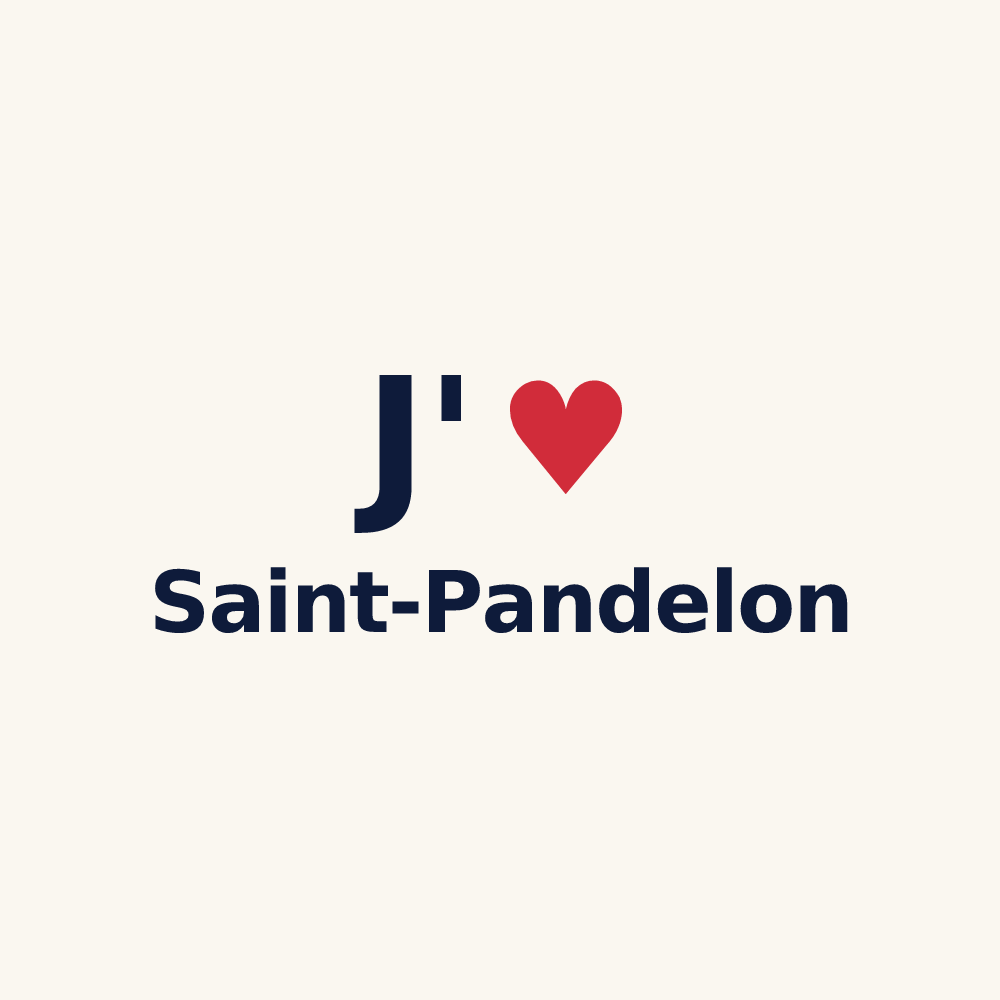 Tasse personnalisée Saint-Pandelon — design J'aime Saint-Pandelon