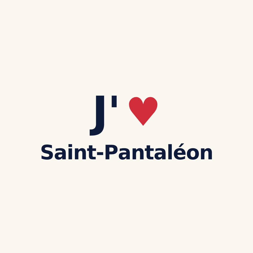 Tasse personnalisée Saint-Pantaléon — design J'aime Saint-Pantaléon