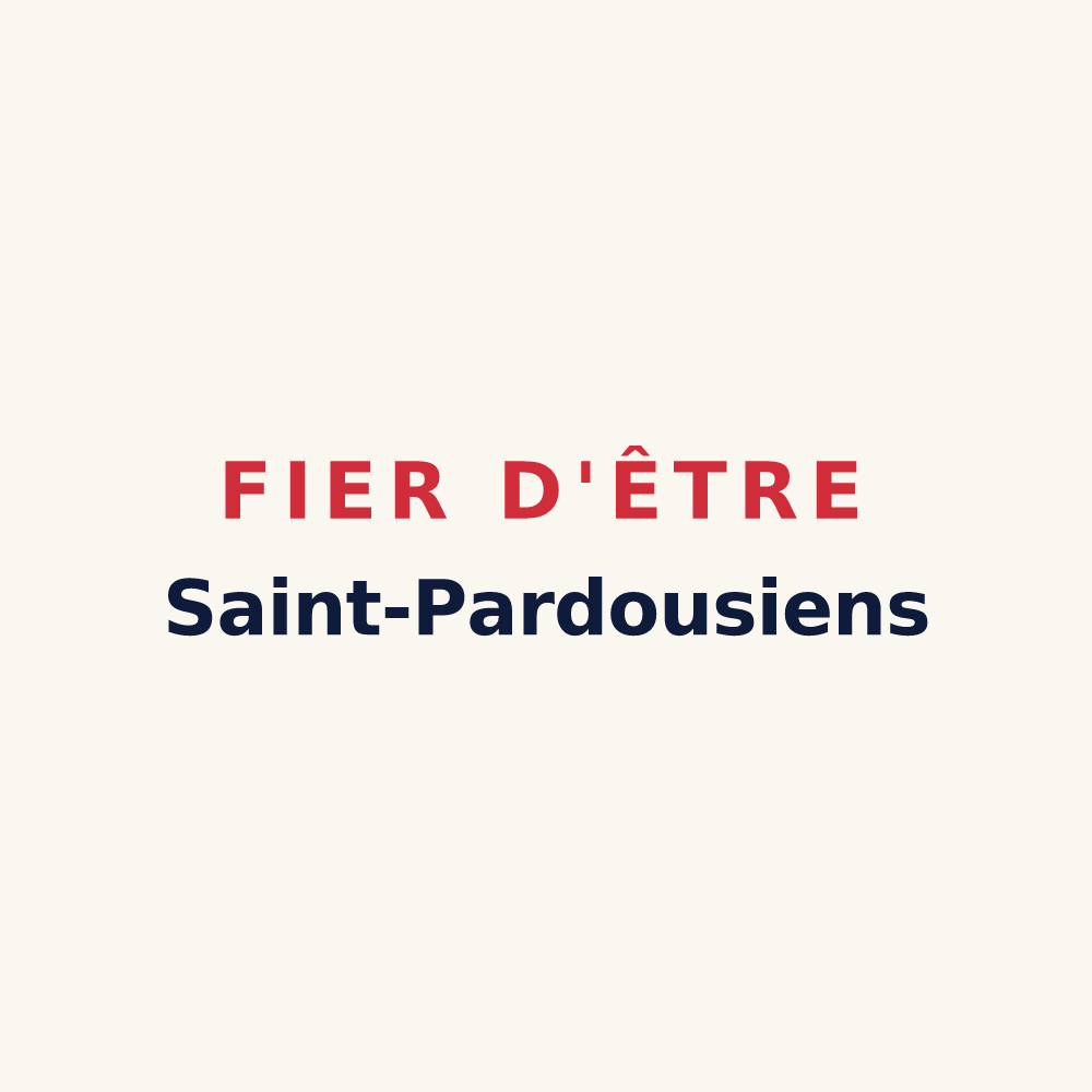 Tasse « Fier d'être Saint-Pardousiens » — design pour Saint-Pardoux-Soutiers