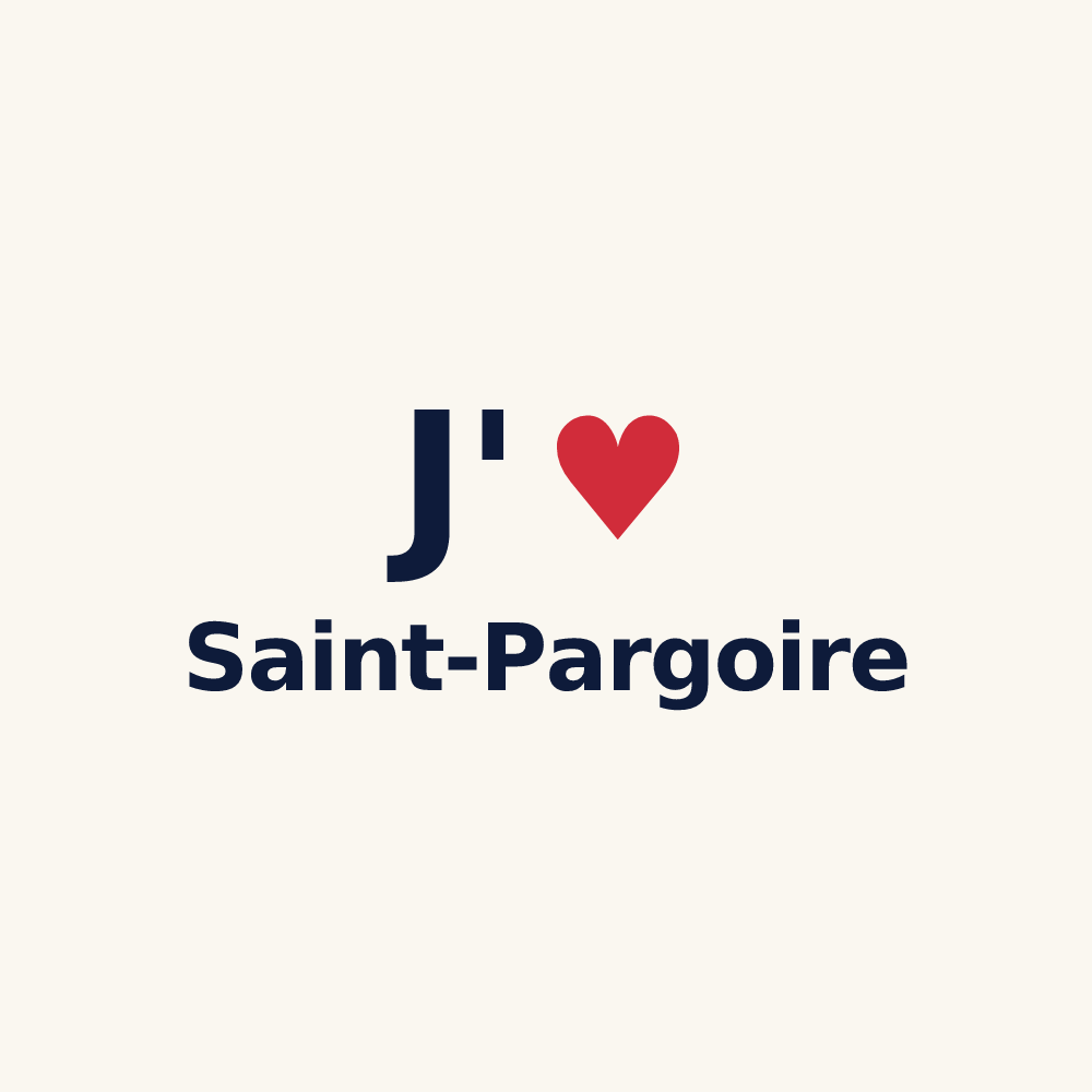 Tasse personnalisée Saint-Pargoire — design J'aime Saint-Pargoire