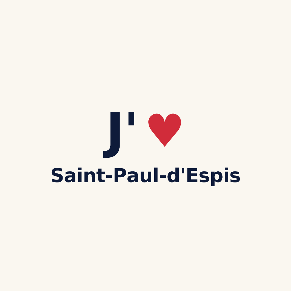 Tasse personnalisée Saint-Paul-d'Espis — design J'aime Saint-Paul-d'Espis