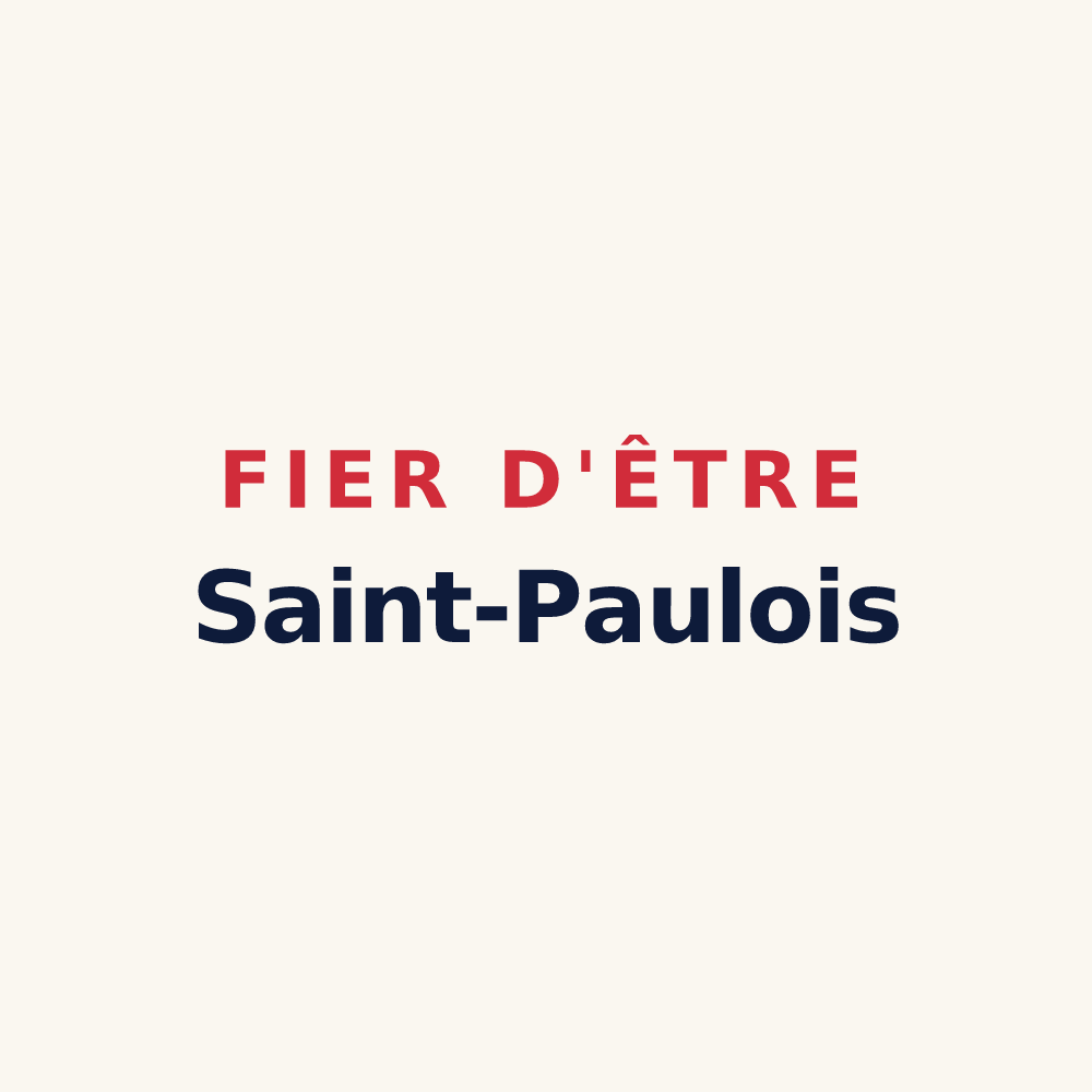 Tasse « Fier d'être Saint-Paulois » — design pour Saint-Paul-de-Baïse