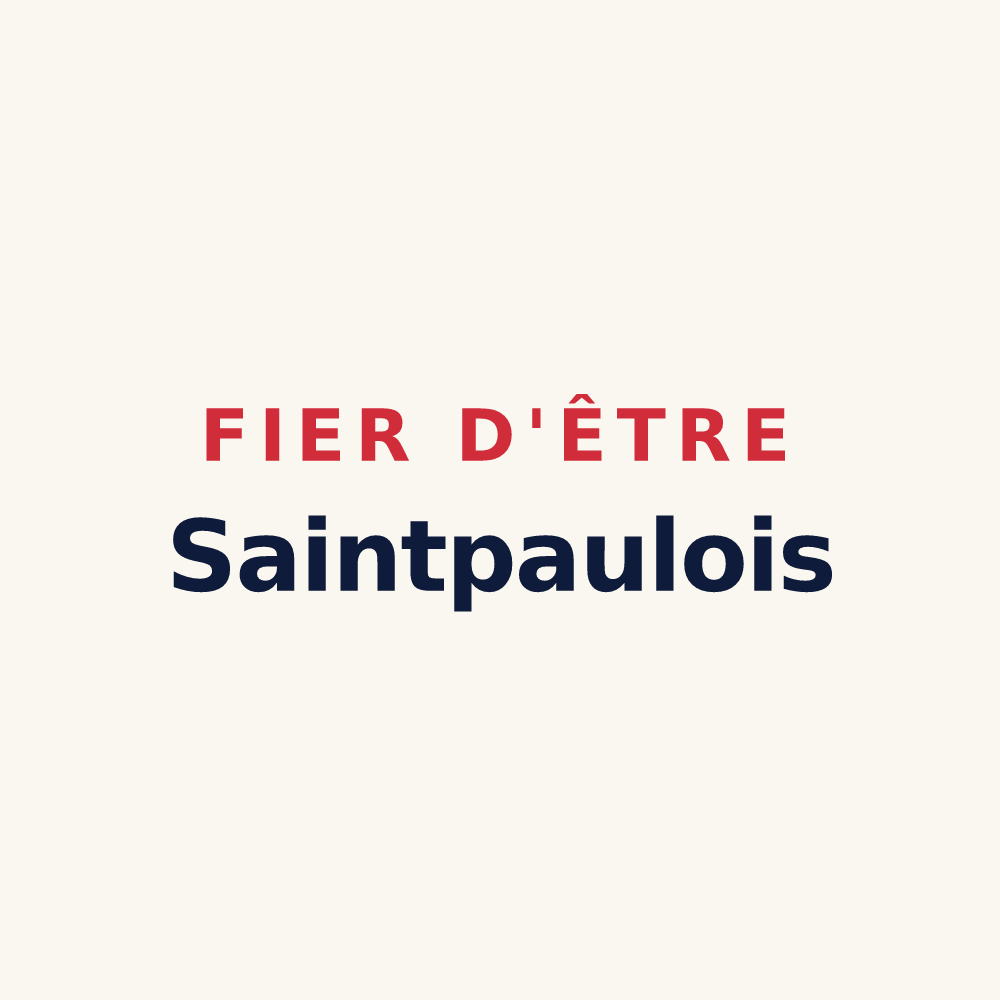 Tasse « Fier d'être Saintpaulois » — design pour Saint-Paul-en-Forêt
