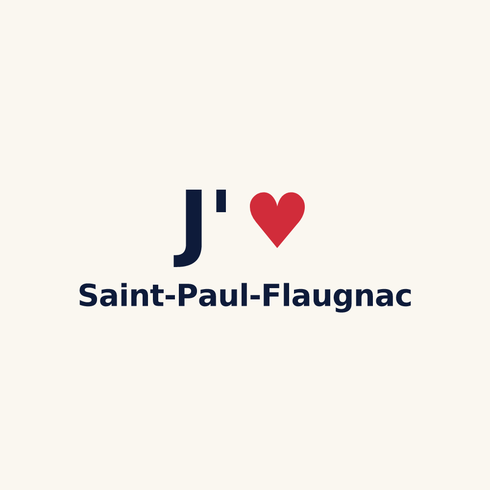 Tasse personnalisée Saint-Paul-Flaugnac — design J'aime Saint-Paul-Flaugnac
