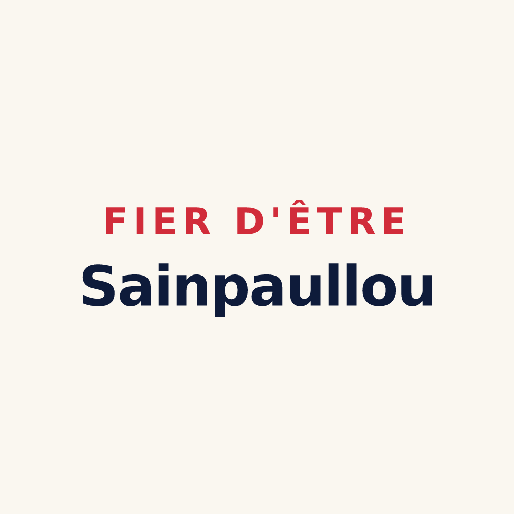 Tasse « Fier d'être Sainpaullou » — design pour Saint-Paul-lès-Monestier