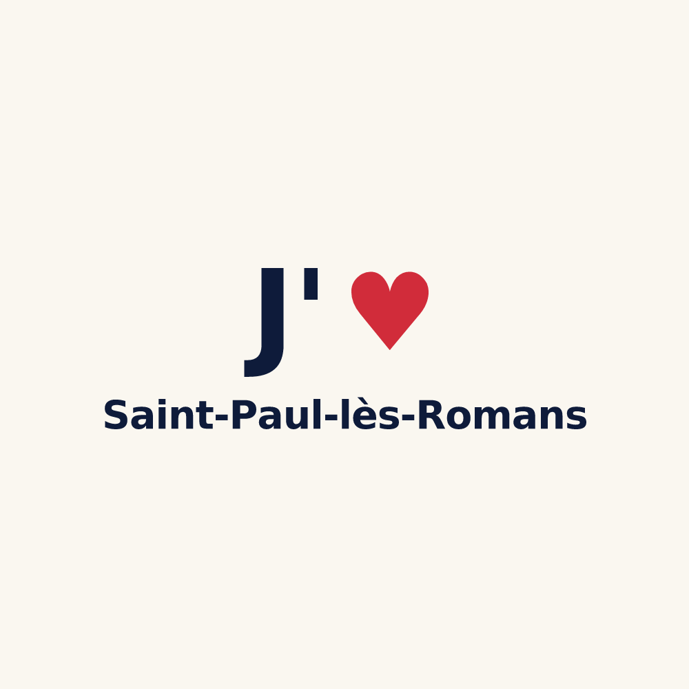 Tasse personnalisée Saint-Paul-lès-Romans — design J'aime Saint-Paul-lès-Romans