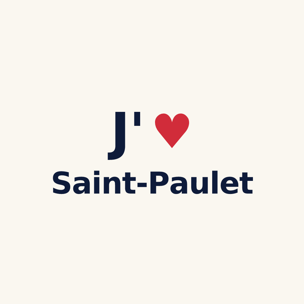 Tasse personnalisée Saint-Paulet — design J'aime Saint-Paulet