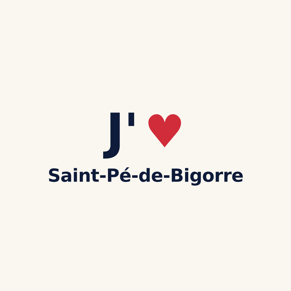Tasse personnalisée Saint-Pé-de-Bigorre — design J'aime Saint-Pé-de-Bigorre
