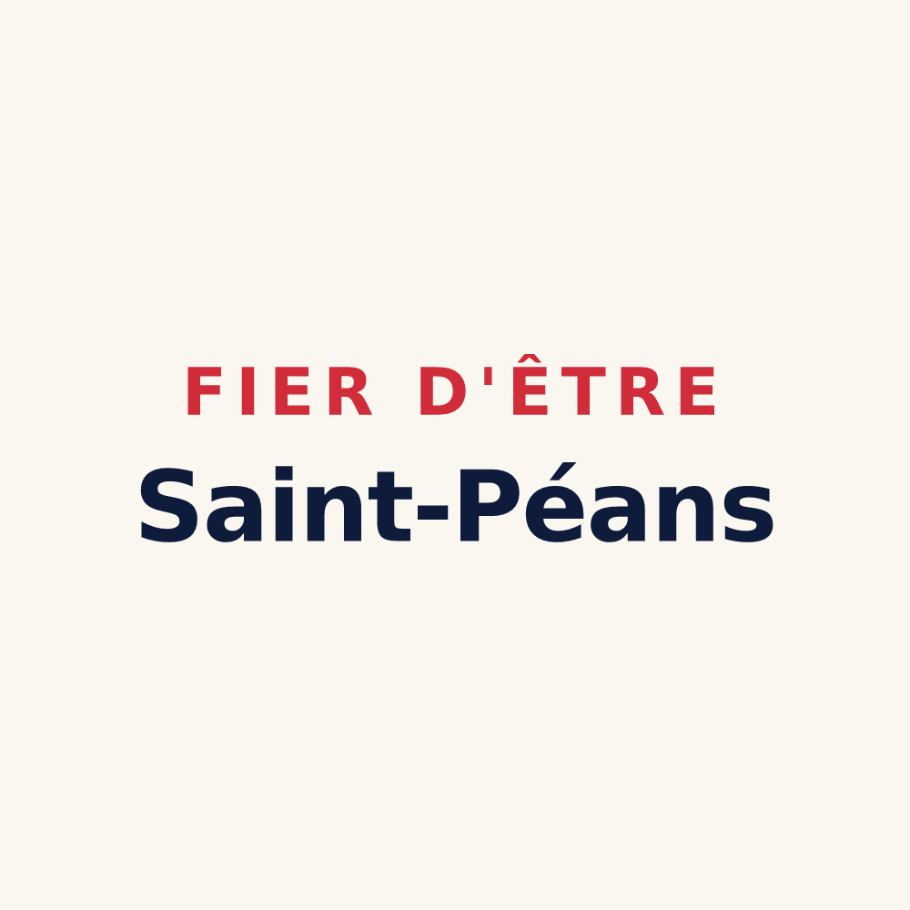 Tasse « Fier d'être Saint-Péans » — design pour Saint-Pé-Delbosc