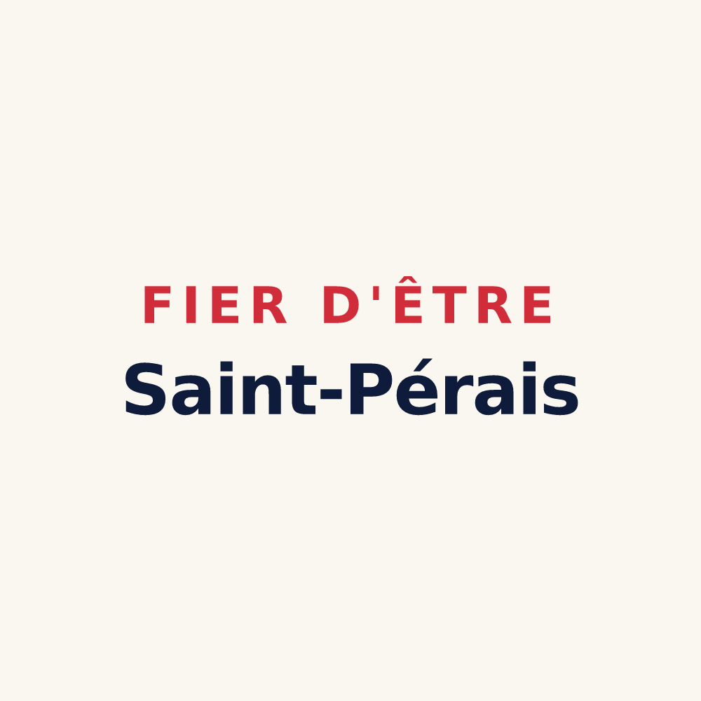 Tasse « Fier d'être Saint-Pérais » — design pour Saint-Père