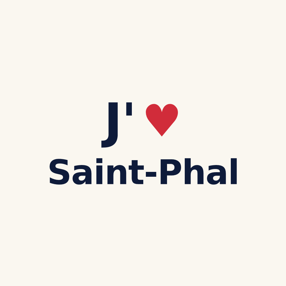 Tasse personnalisée Saint-Phal — design J'aime Saint-Phal