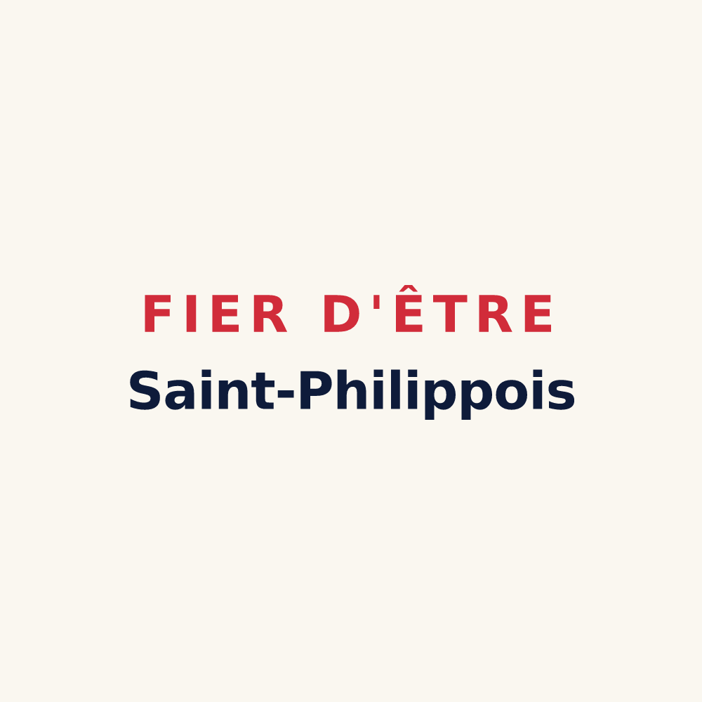 Tasse « Fier d'être Saint-Philippois » — design pour Saint-Philippe-d'Aiguilhe