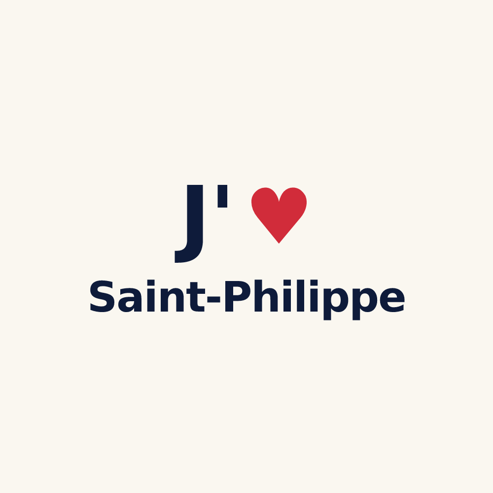 Tasse personnalisée Saint-Philippe — design J'aime Saint-Philippe
