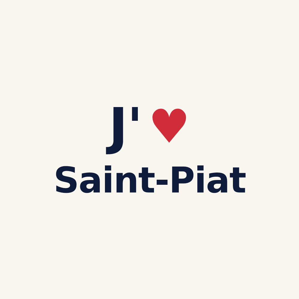 Tasse personnalisée Saint-Piat — design J'aime Saint-Piat