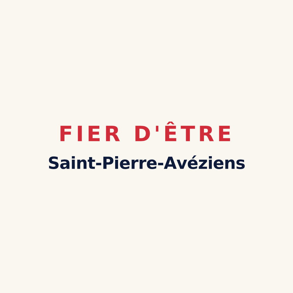 Tasse « Fier d'être Saint-Pierre-Avéziens » — design pour Saint-Pierre-Avez