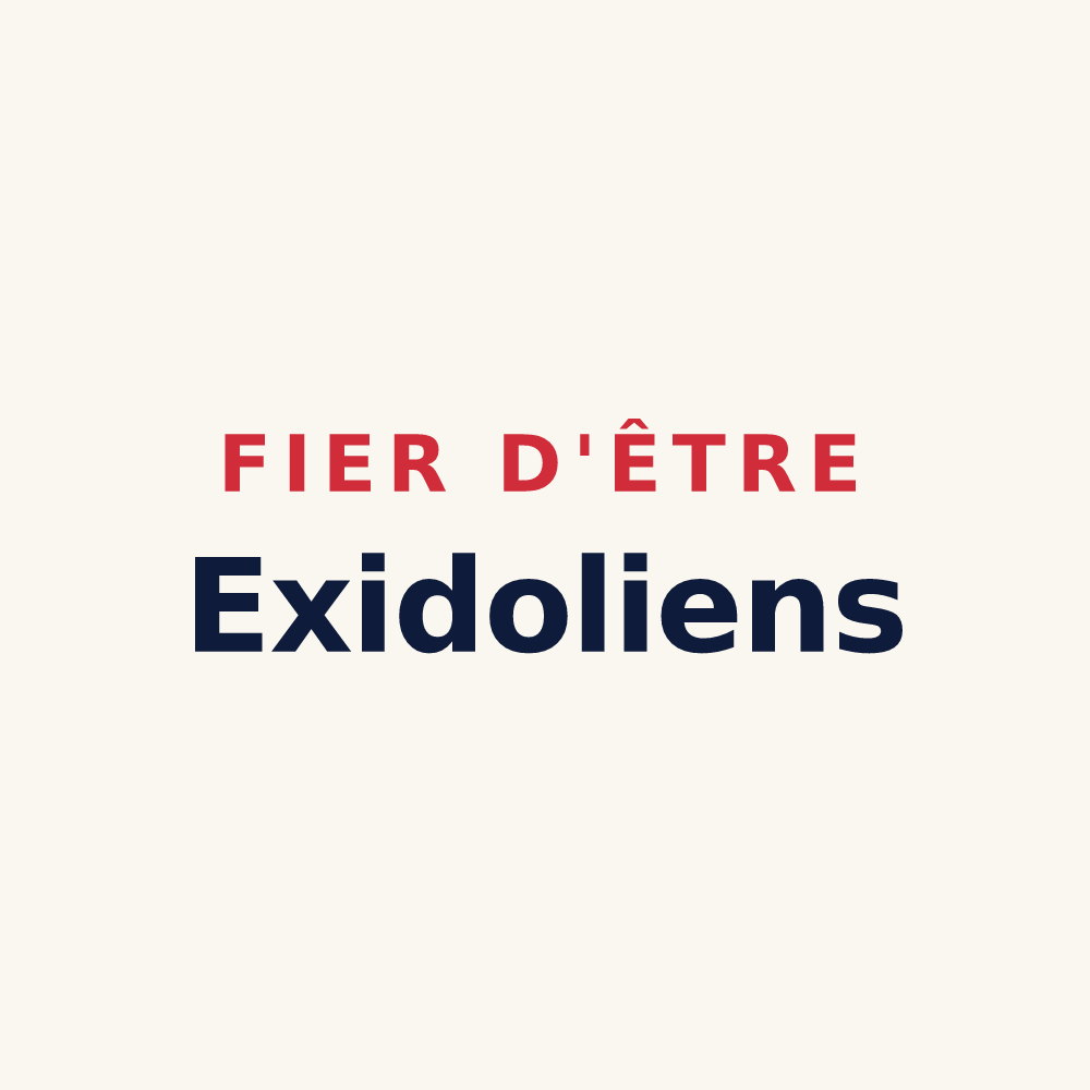 Tasse « Fier d'être Exidoliens » — design pour Saint-Pierre-d'Exideuil