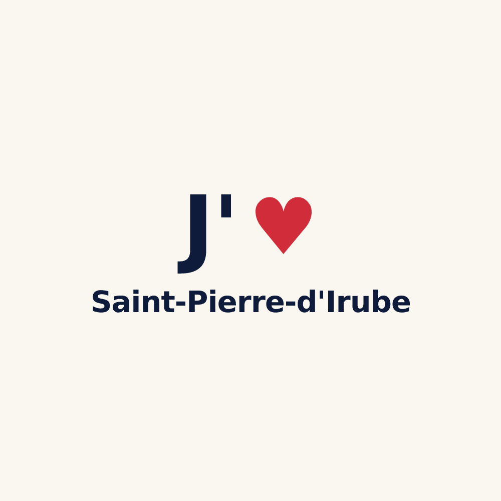 Tasse personnalisée Saint-Pierre-d'Irube — design J'aime Saint-Pierre-d'Irube