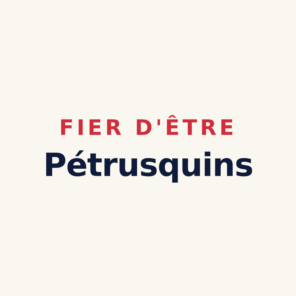 Tasse « Fier d'être Pétrusquins » — design pour Saint-Pierre-de-Bat