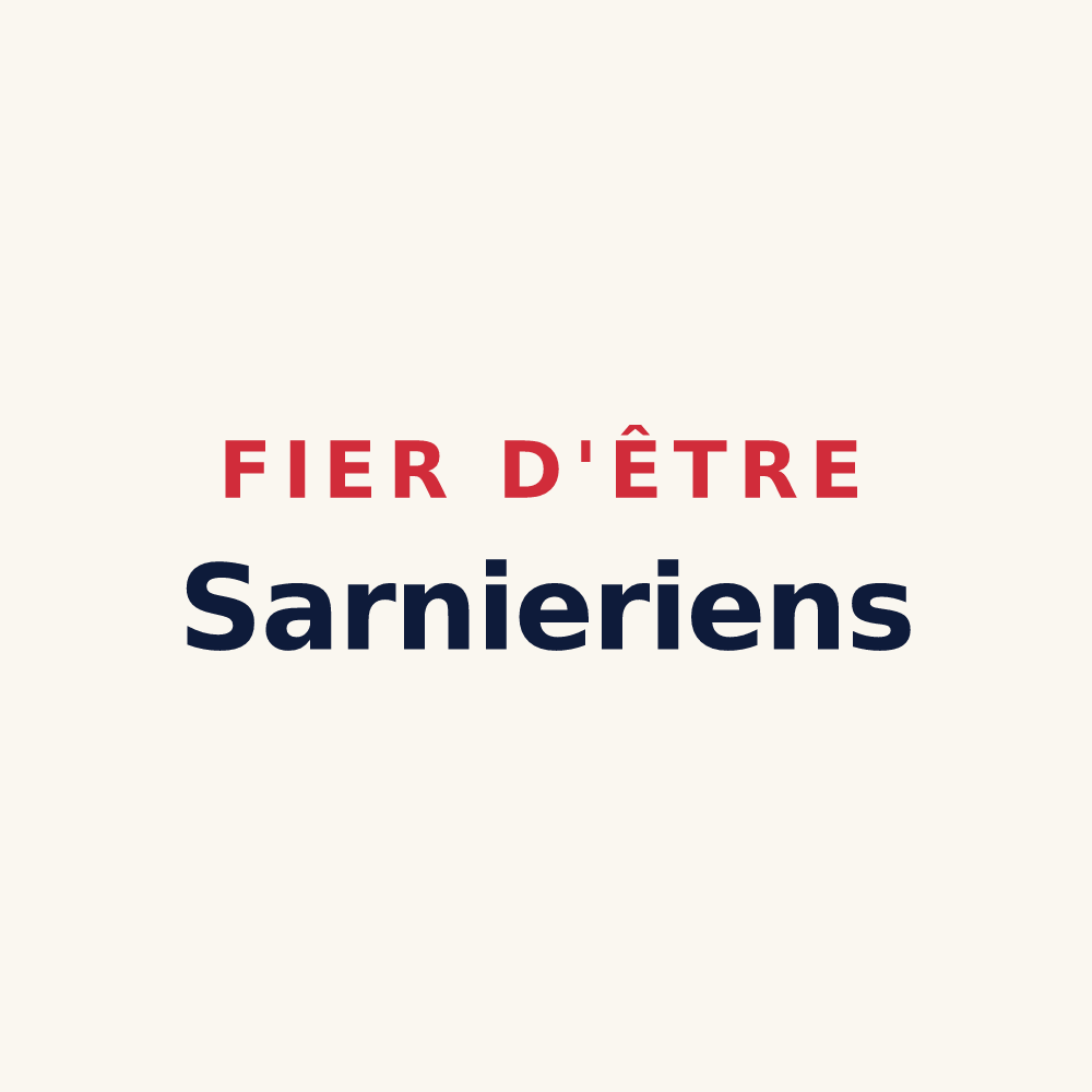 Tasse « Fier d'être Sarnieriens » — design pour Saint-Pierre-de-Cernières