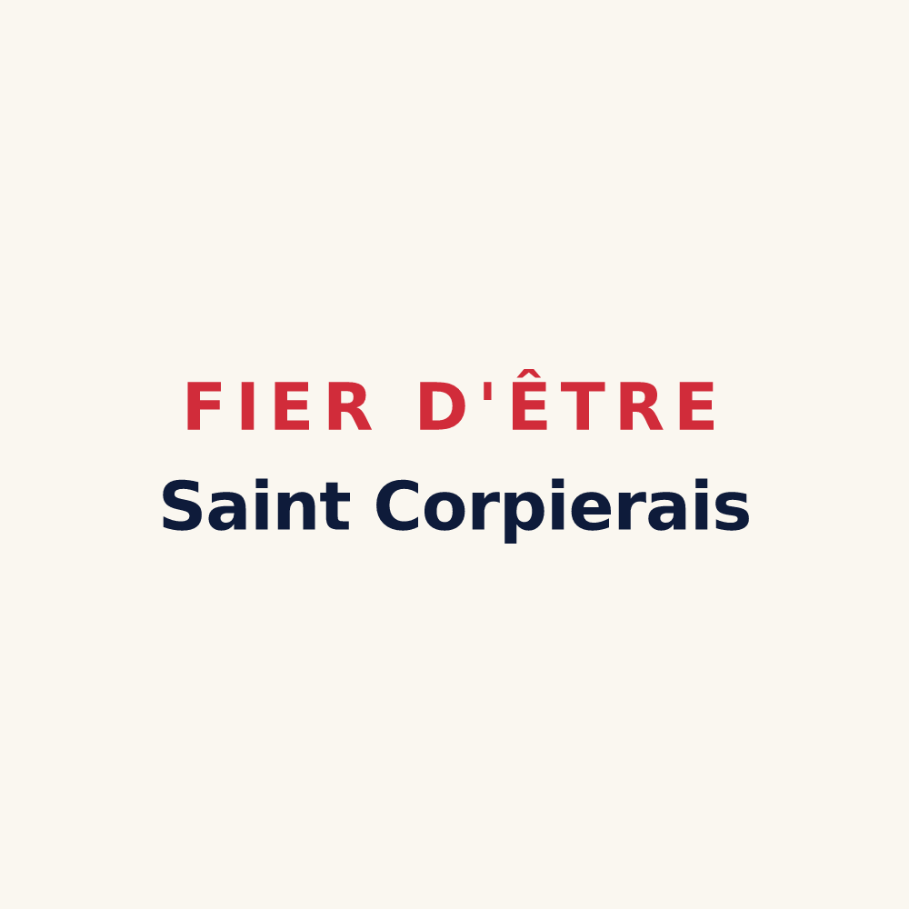 Tasse « Fier d'être Saint Corpierais » — design pour Saint-Pierre-de-Cormeilles