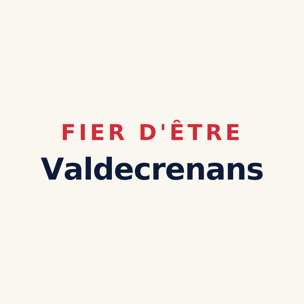 Tasse « Fier d'être Valdecrenans » — design pour Saint-Pierre-de-Curtille