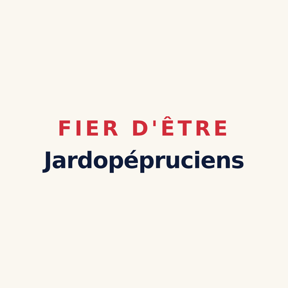 Tasse « Fier d'être Jardopépruciens » — design pour Saint-Pierre-de-Jards