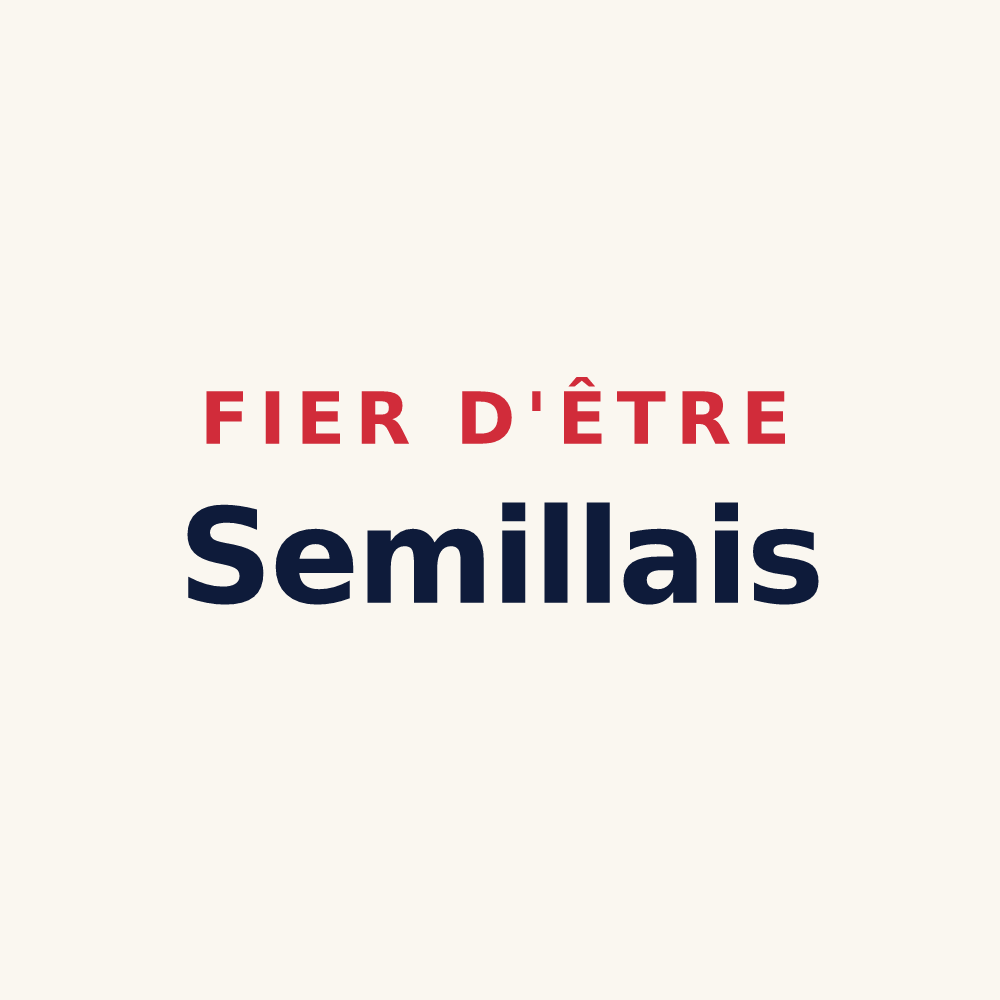 Tasse « Fier d'être Semillais » — design pour Saint-Pierre-de-Semilly