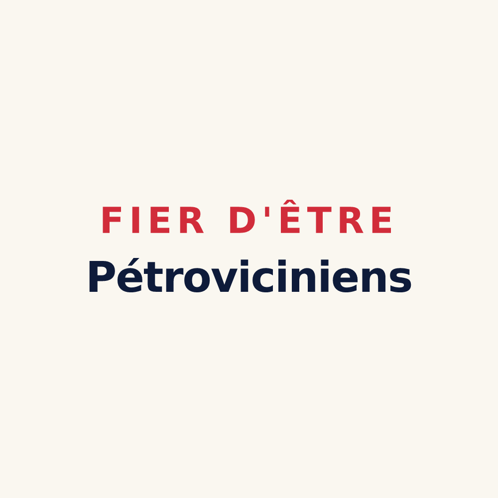 Tasse « Fier d'être Pétroviciniens » — design pour Saint-Pierre-du-Chemin