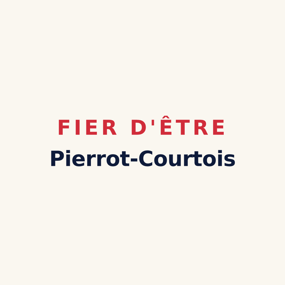 Tasse « Fier d'être Pierrot-Courtois » — design pour Saint-Pierre-la-Cour