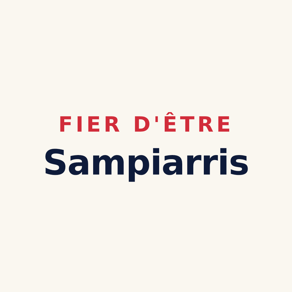 Tasse « Fier d'être Sampiarris » — design pour Saint-Pierre-le-Vieux