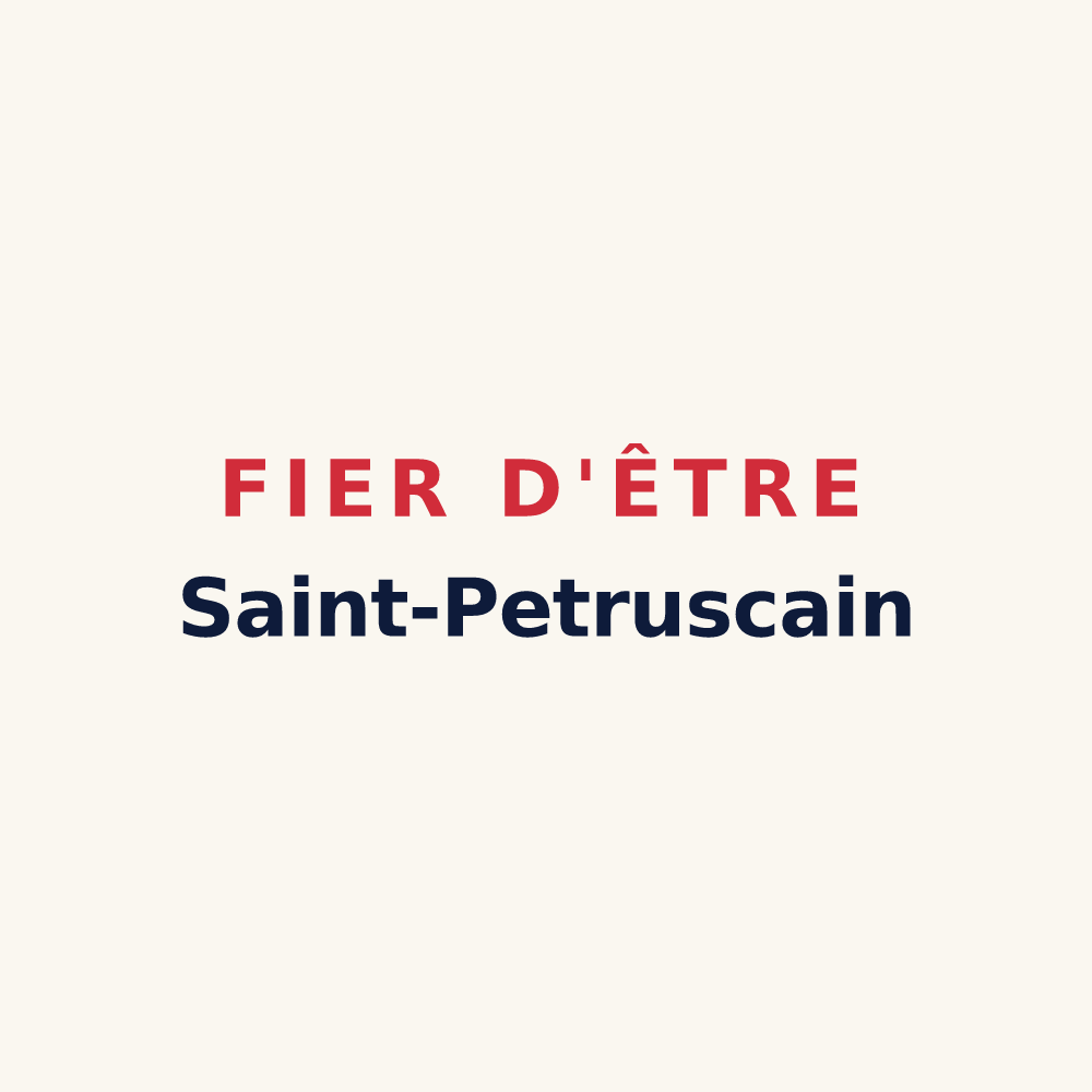 Tasse « Fier d'être Saint-Petruscain » — design pour Saint-Pierre-le-Vieux