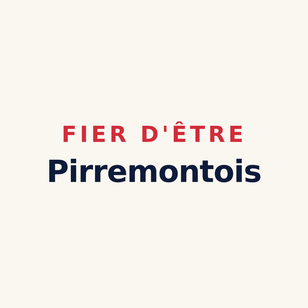 Tasse « Fier d'être Pirremontois » — design pour Saint-Pierremont