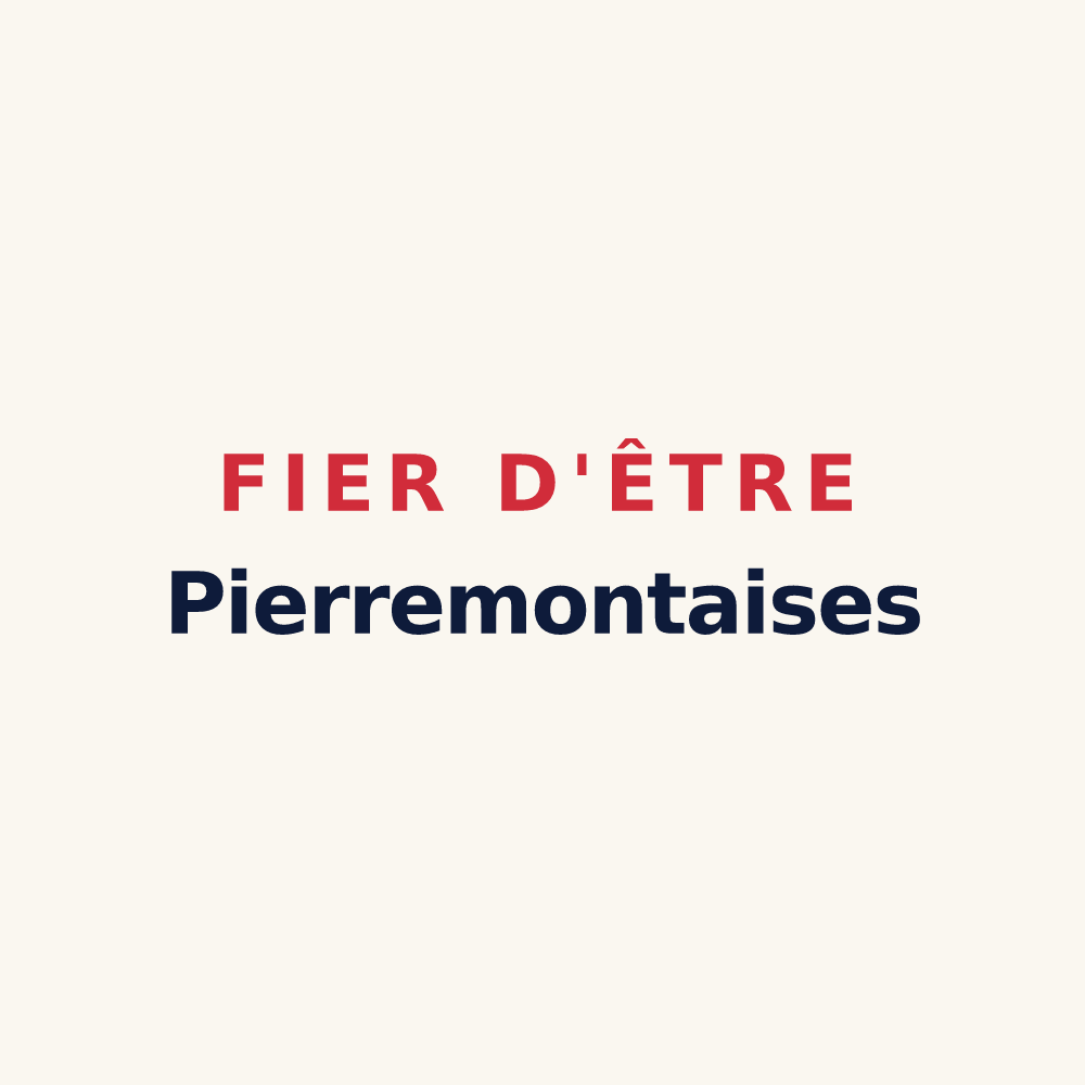 Tasse « Fier d'être Pierremontaises » — design pour Saint-Pierremont