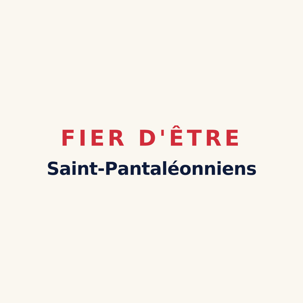 Tasse « Fier d'être Saint-Pantaléonniens » — design pour Saint-Plantaire