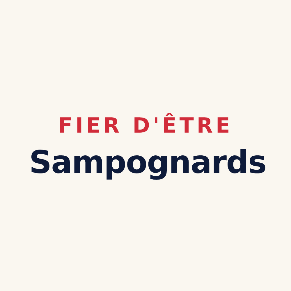 Tasse « Fier d'être Sampognards » — design pour Saint-Point