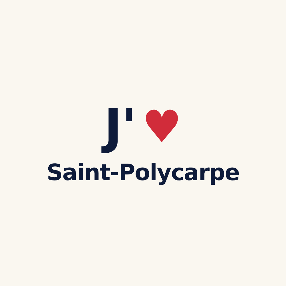 Tasse personnalisée Saint-Polycarpe — design J'aime Saint-Polycarpe