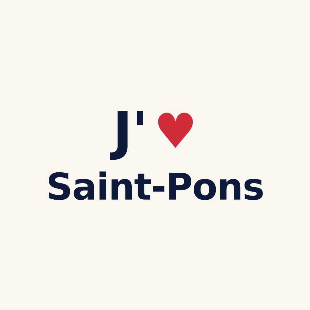 Tasse personnalisée Saint-Pons — design J'aime Saint-Pons