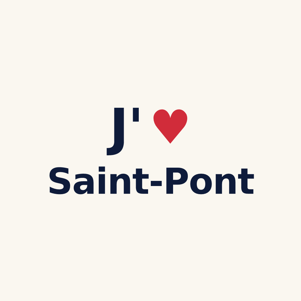 Tasse personnalisée Saint-Pont — design J'aime Saint-Pont