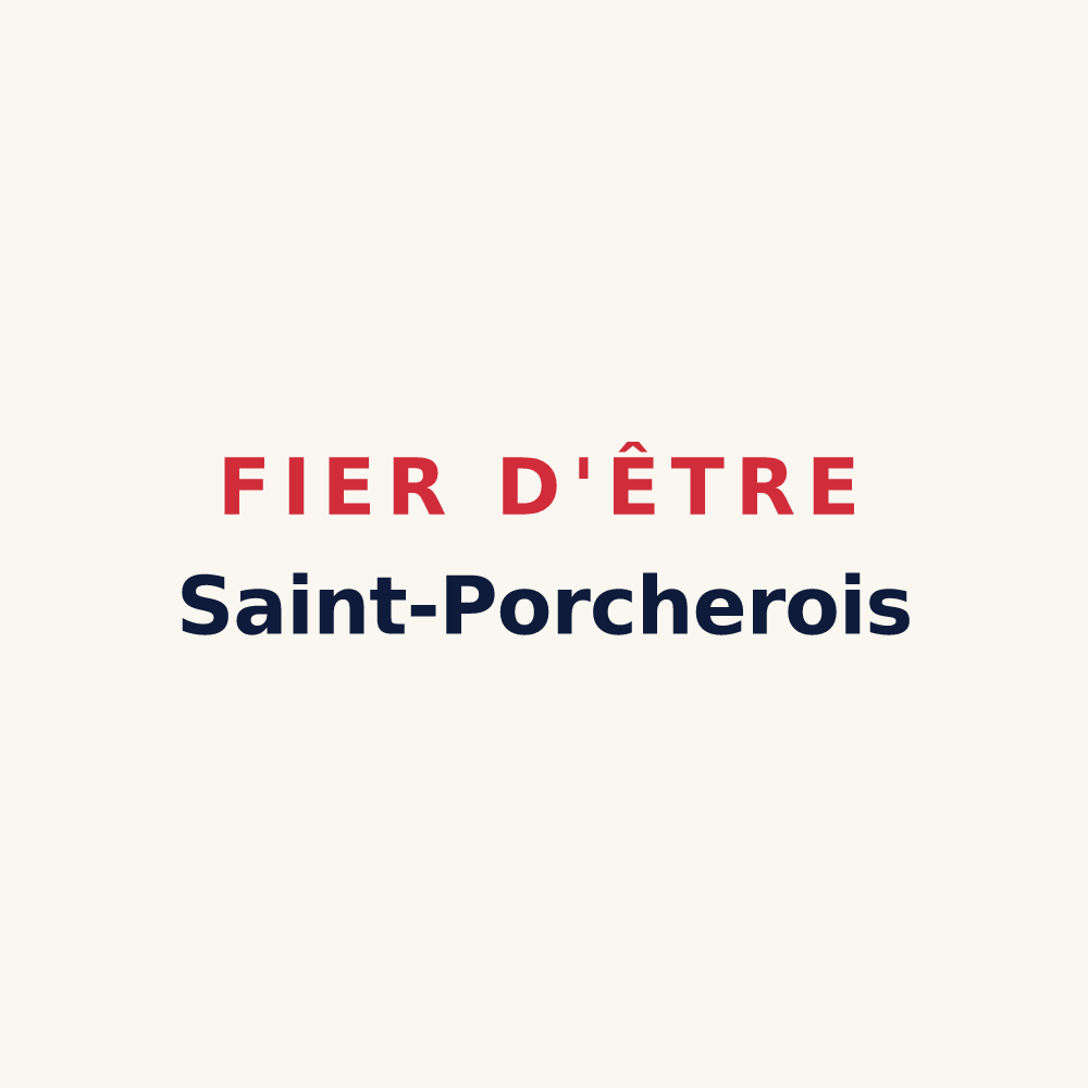 Tasse « Fier d'être Saint-Porcherois » — design pour Saint-Porchaire