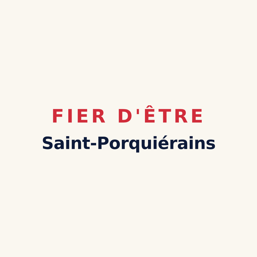 Tasse « Fier d'être Saint-Porquiérains » — design pour Saint-Porquier