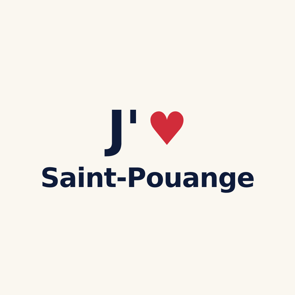 Tasse personnalisée Saint-Pouange — design J'aime Saint-Pouange