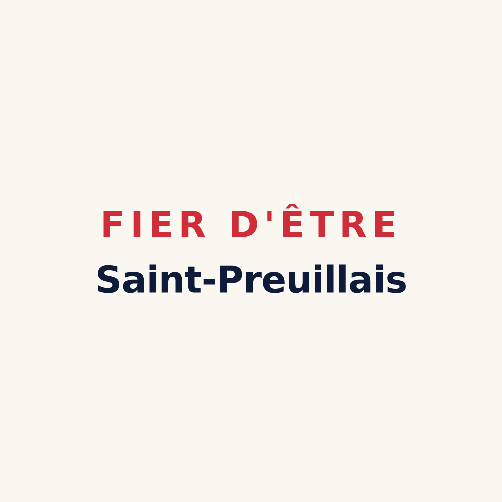 Tasse « Fier d'être Saint-Preuillais » — design pour Saint-Preuil