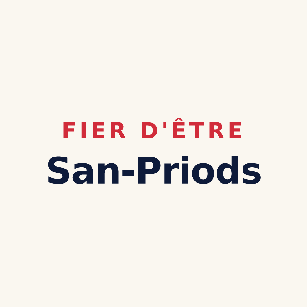 Tasse « Fier d'être San-Priods » — design pour Saint-Priest