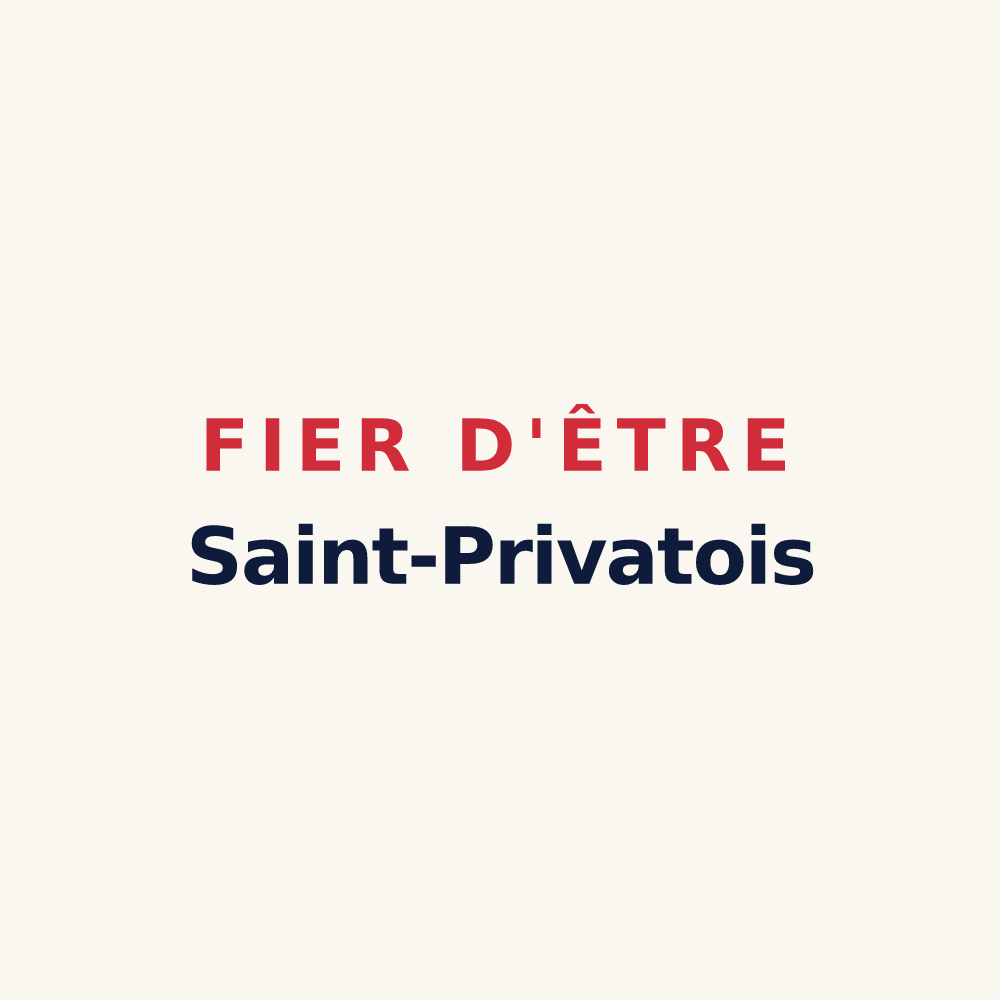 Tasse « Fier d'être Saint-Privatois » — design pour Saint Privat en Périgord