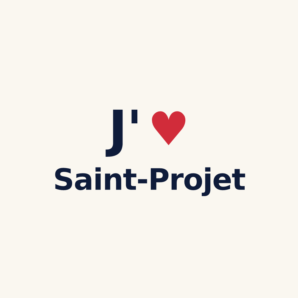 Tasse personnalisée Saint-Projet — design J'aime Saint-Projet