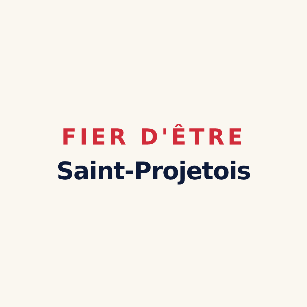 Tasse « Fier d'être Saint-Projetois » — design pour Saint-Projet