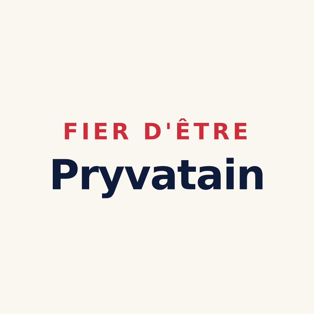 Tasse « Fier d'être Pryvatain » — design pour Saint-Pryvé-Saint-Mesmin